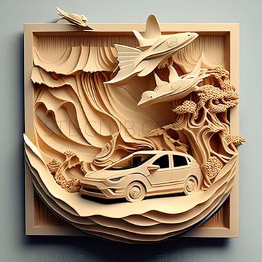 3D модель Honda Wave (STL)